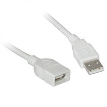(image for) USB 2.0 Extension Cable 1 meter white